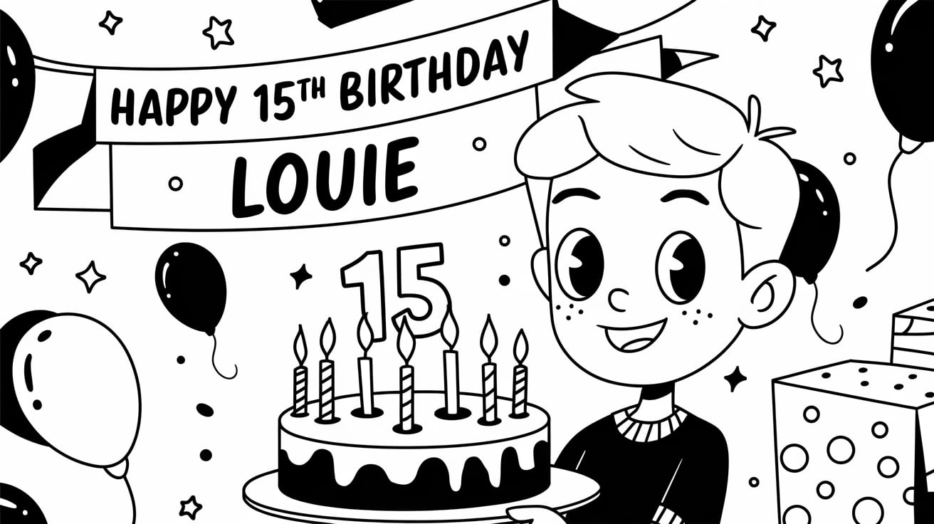 Happy Belated 15th Birthday louie image