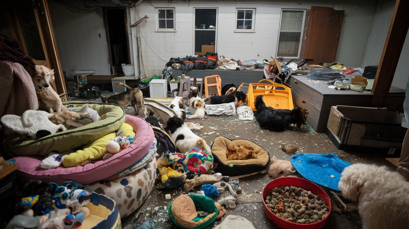 175 dogs rescue from hoarders in Mississippi 2011