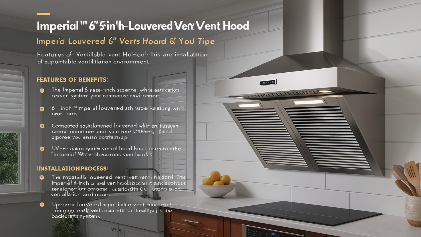 Imperial 6-inch vent hood lvrd white