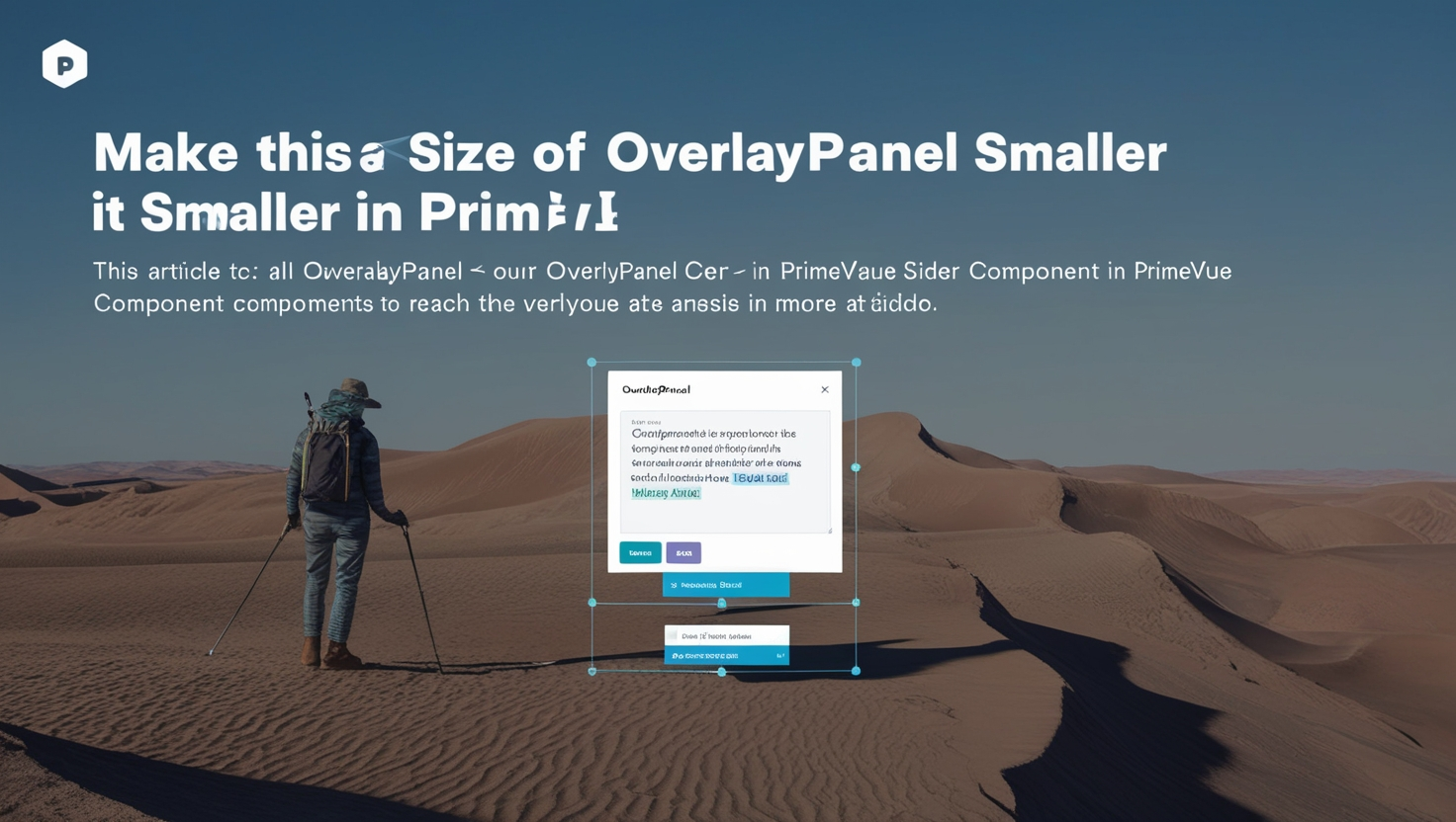 Make Size of OverlayPanel Smaller PrimeVue