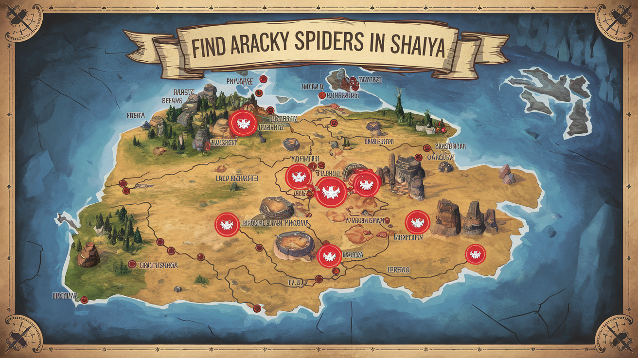 Where on Shaiya to Find Aracky Spiders