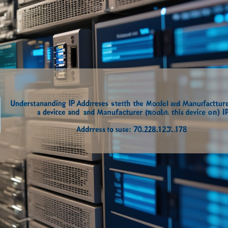 IP Address 70.228.123.178 What Model and Device Manufacturer