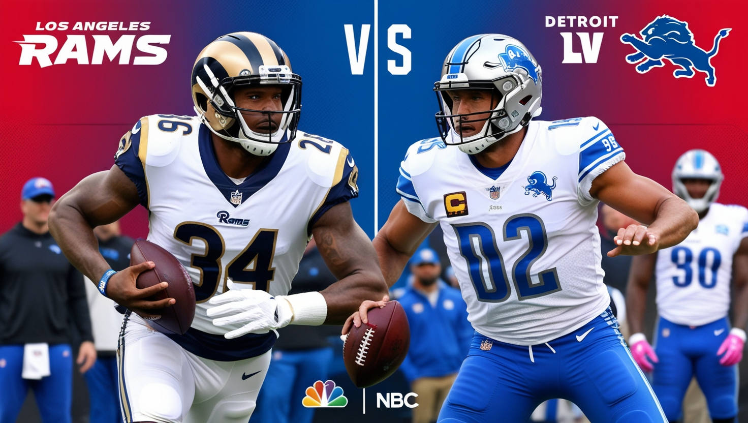 Where to Watch Los Angeles Rams vs Detroit Lions