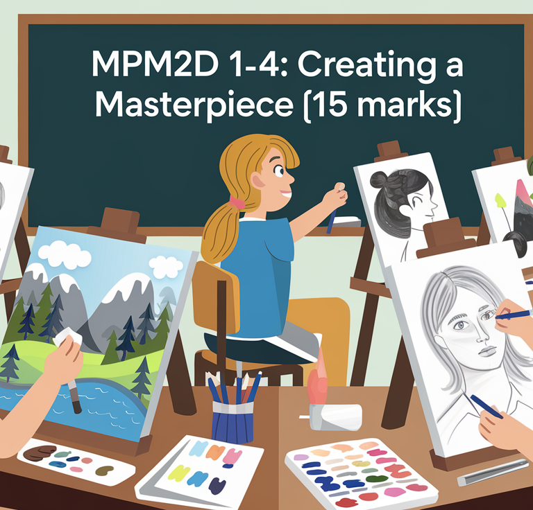 MPM2D 1-4: Creating a Masterpiece [15 Marks]