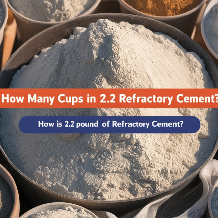 How Many Cups in 2.2 Pounds of Refractory Cement