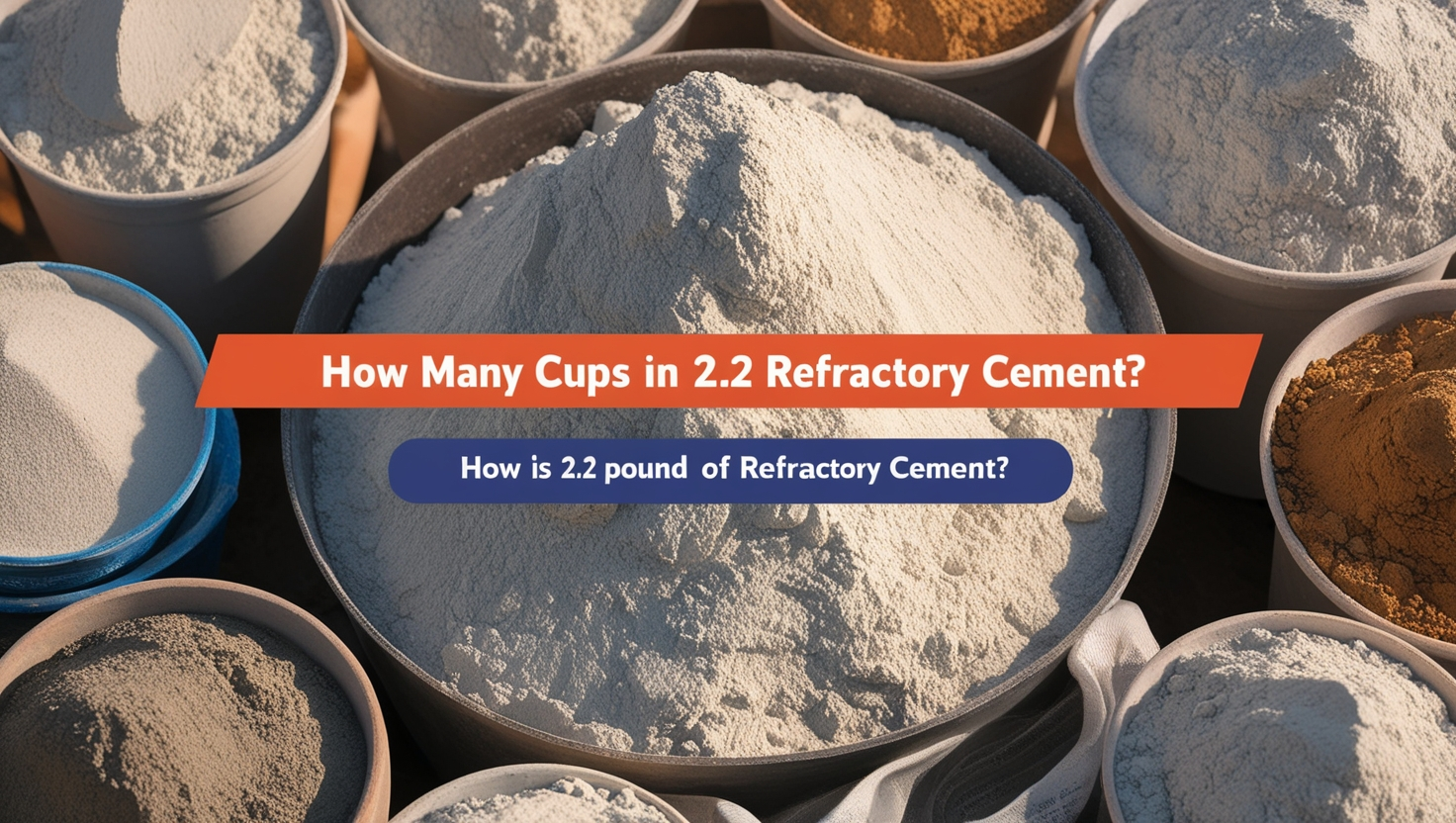 How Many Cups in 2.2 Pounds of Refractory Cement