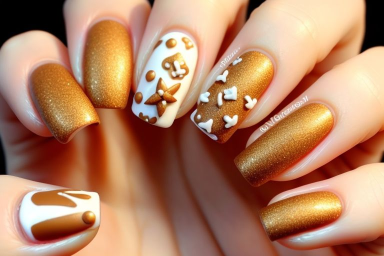 Gingerbread Nails